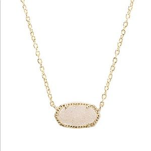 Kendra Scott Elisa Iridescent Drusy Gold Necklace
